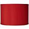 Possini Euro Design Red Faux Silk Dupioni Shade 12x12x8.5 (Spider)