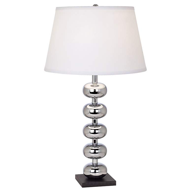 Image 1 Possini Euro Design Stacked Chrome Globes Table Lamp
