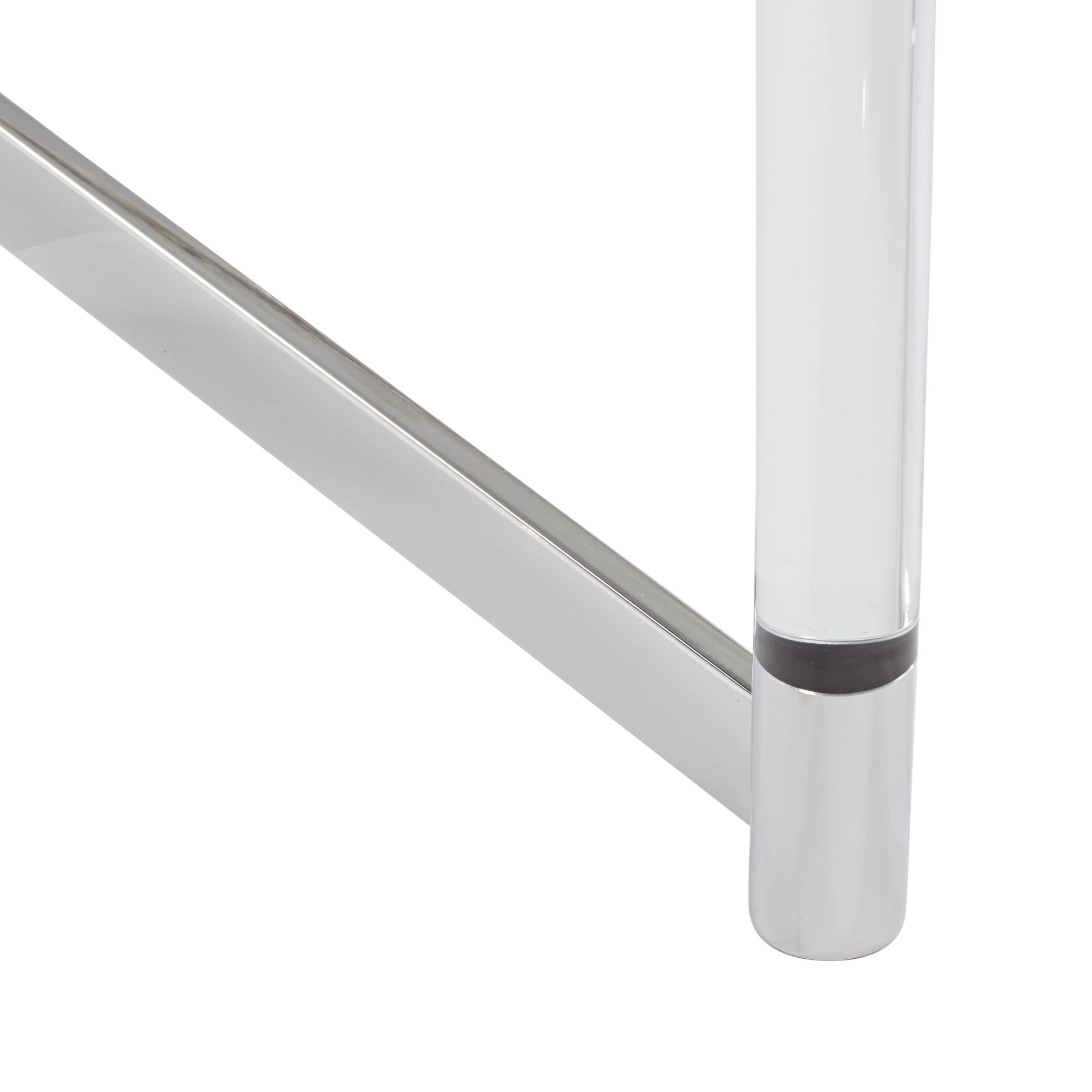 Image 5 Possini Euro Design Stefania 36" Silver/Acrylic Modern Coffee Table more views