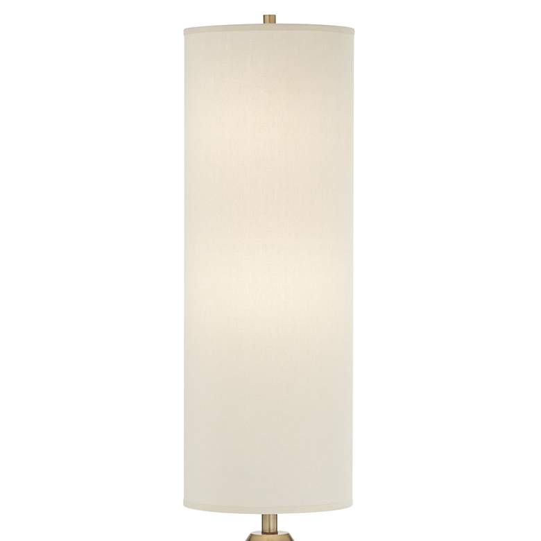 Image 3 Possini Euro Design Taboo 66" Sculpted Faux Wood Modern Floor Lamp more views