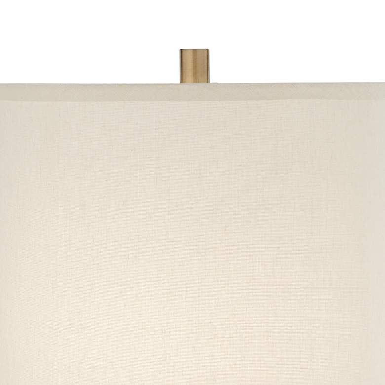 Image 4 Possini Euro Design Taboo 66" Sculpted Faux Wood Modern Floor Lamp more views