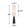 7_Possini Euro Design Taboo 66" Sculpted Faux Wood Modern Floor Lamp more views