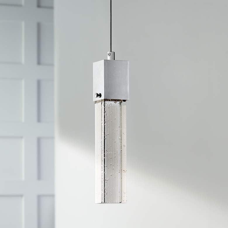 Image 1 Possini Euro Design Tinela 2 1/2"W Glass LED Mini Pendant