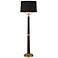 Possini Euro Design Torrance Bronze and Gold Double Shade Floor Lamp
