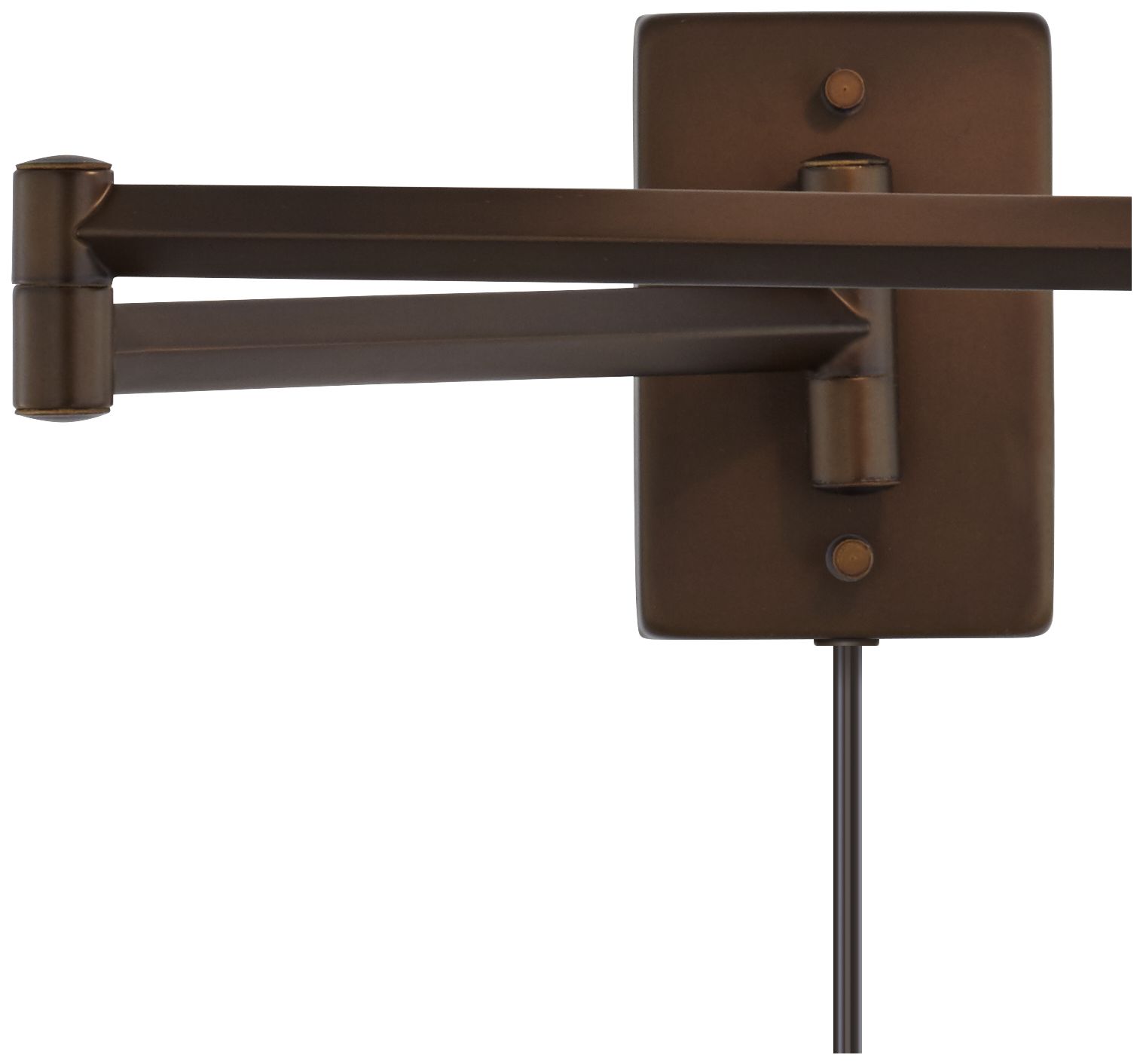Image 5 Possini Euro Design Valentine Bronze Plug-In Swing Arm Wall Lamps Set of 2 more views