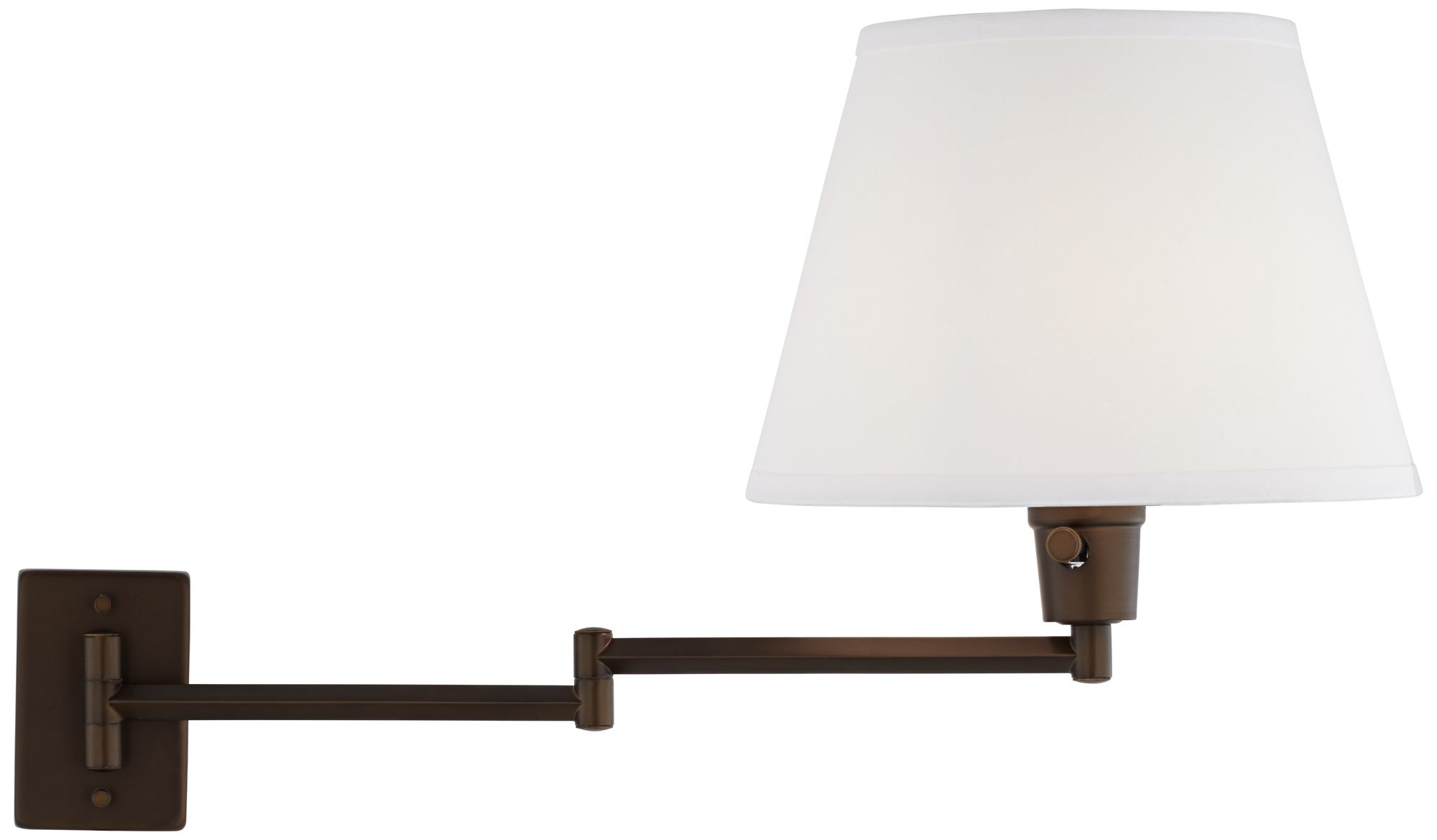 Image 6 Possini Euro Design Valentine Bronze Plug-In Swing Arm Wall Lamps Set of 2 more views
