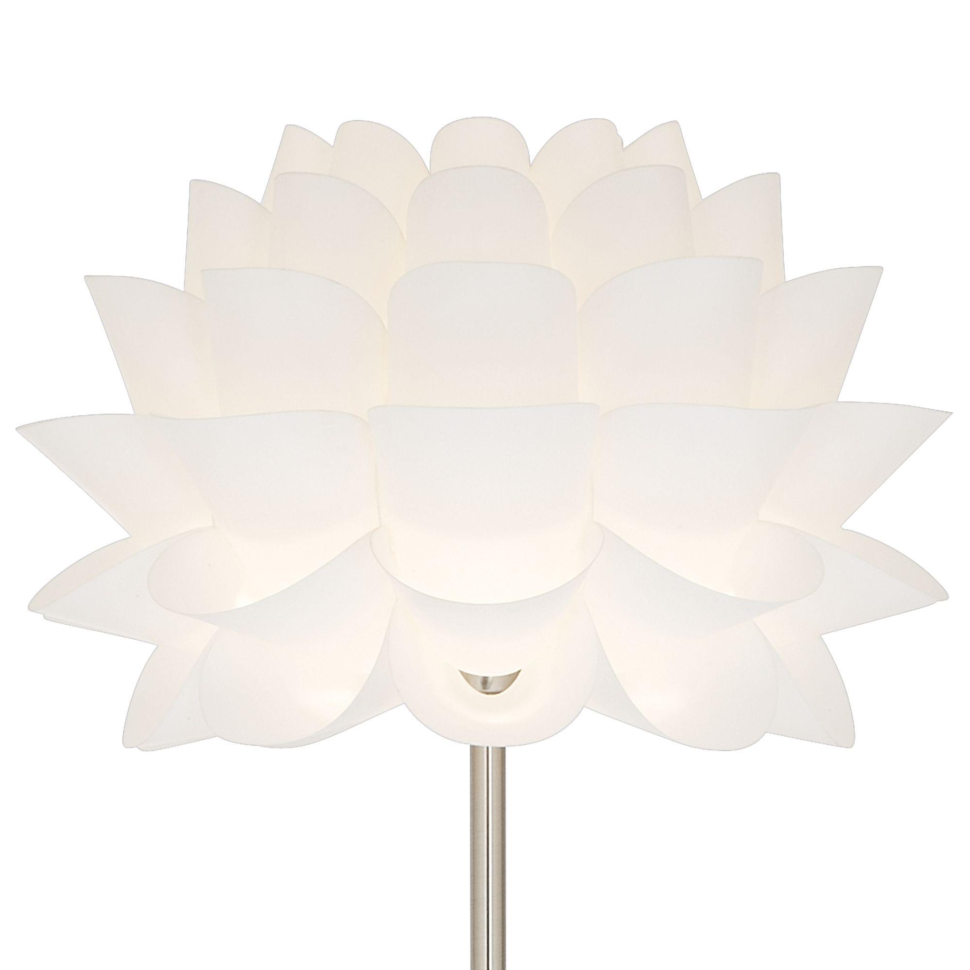 white flower floor lamp