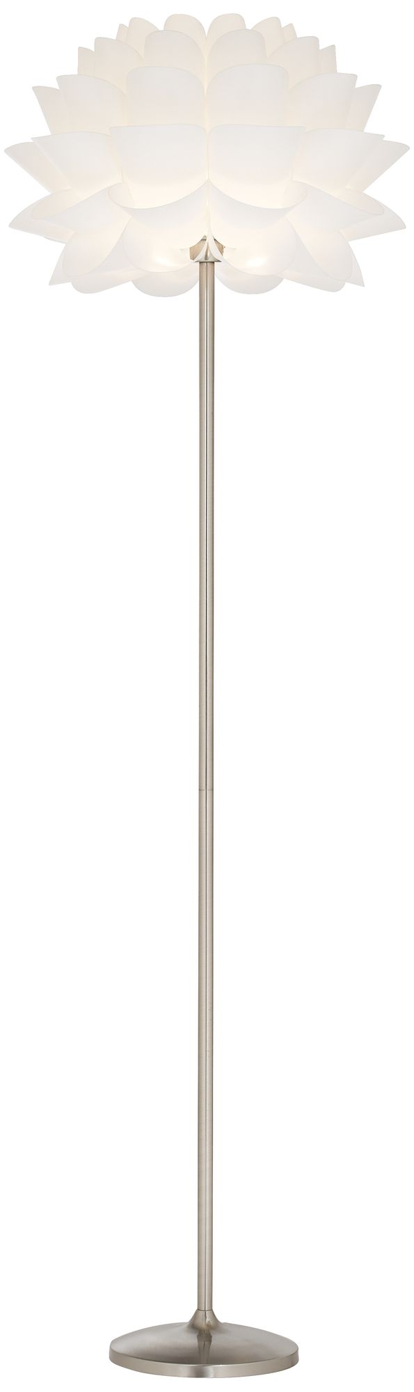 chrome flower floor lamp