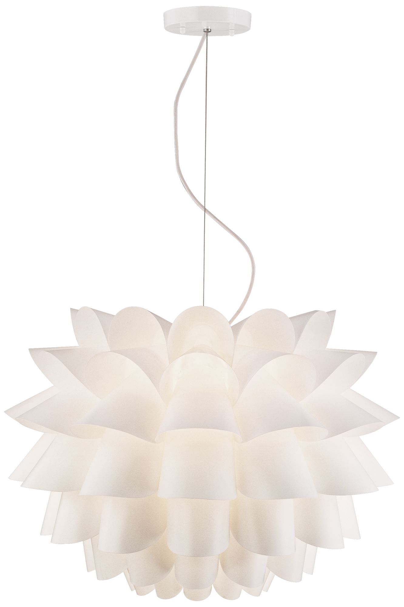 possini euro design white flower pendant chandelier