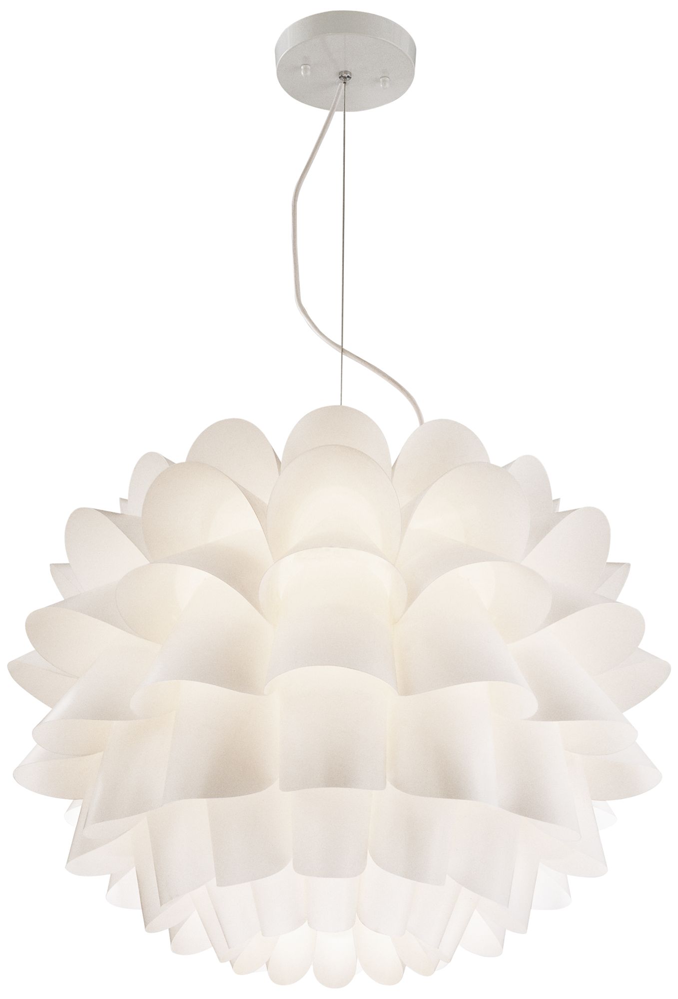 possini euro design white flower pendant chandelier