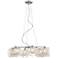 Possini Euro Design Wire and Glass Cylinder Chandelier