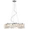 Possini Euro Design Wire and Glass Cylinder Chandelier