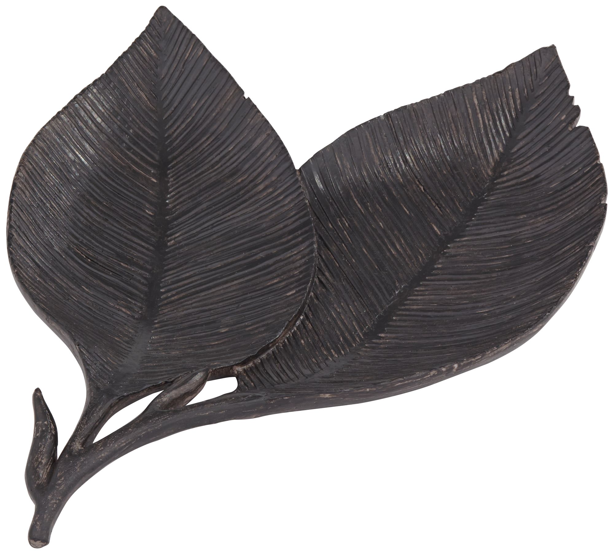 Image 5 Possini Euro Design Woodland Leaves 11"W Dark Brown Decorative Bowl more views