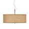 Possini Euro Design Woven Burlap 20" Wide Modern Pendant Chandelier