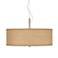 Possini Euro Design Woven Burlap 20" Wide Modern Pendant Chandelier