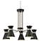 Possini Euro Desmond 27 1/2"W Black LED Chandelier