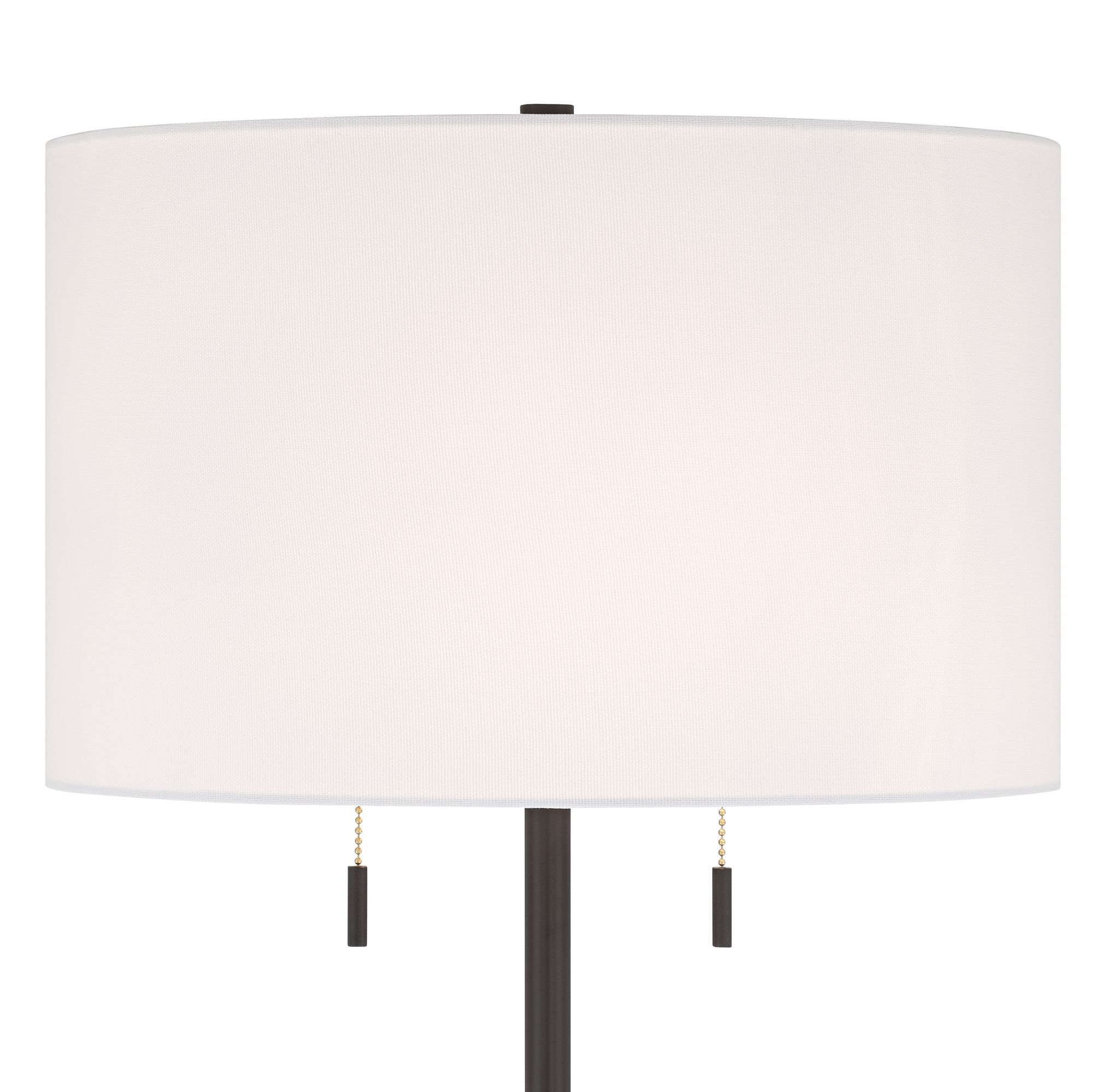 Image 4 Possini Euro Deva 61" High Modern Bronze Side Table Floor Lamp more views