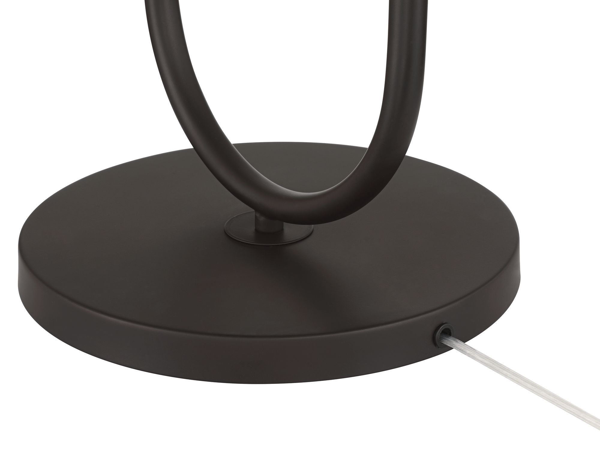 Possini Euro Deva 61" High Modern Bronze Side Table Floor Lamp in scene