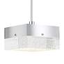 Possini Euro Devin 5"W Polished Chrome and Crystal LED Pendant Light