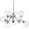 Possini Euro Diamet 27 1/2"W Chrome-Glass 9 Light Pendant