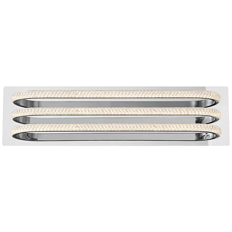 Image 2 Possini Euro Diana 23 1/2" Wide Chrome LED Bathroom Vanity Light