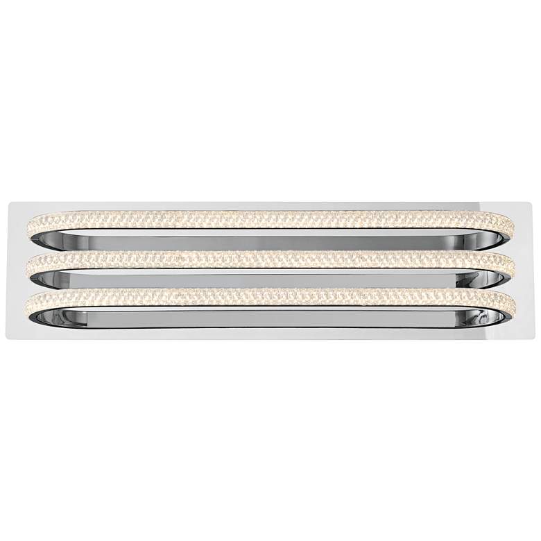 Image 2 Possini Euro Diana 23 1/2 inch Wide Chrome LED Bathroom Vanity Light