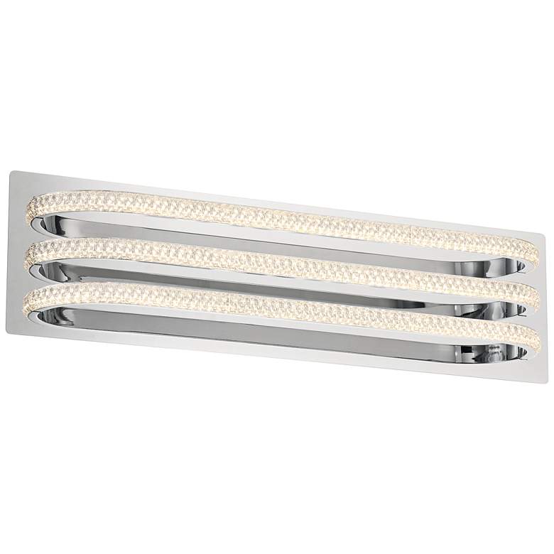 Image 6 Possini Euro Diana 23 1/2" Wide Chrome LED Bathroom Vanity Light more views