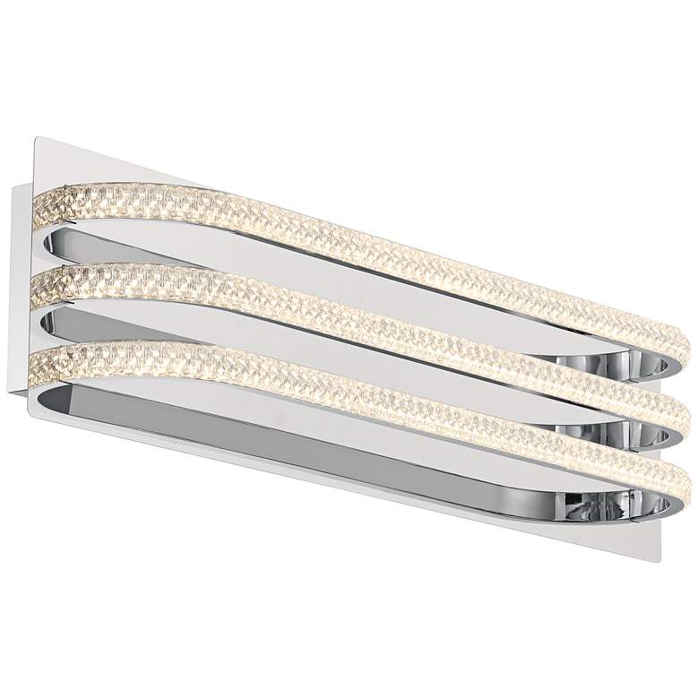 Image 7 Possini Euro Diana 23 1/2" Wide Chrome LED Bathroom Vanity Light more views