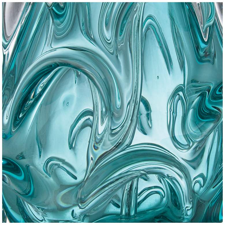 Image 6 Possini Euro Dinah Modern Blue Art Glass Table Lamp more views