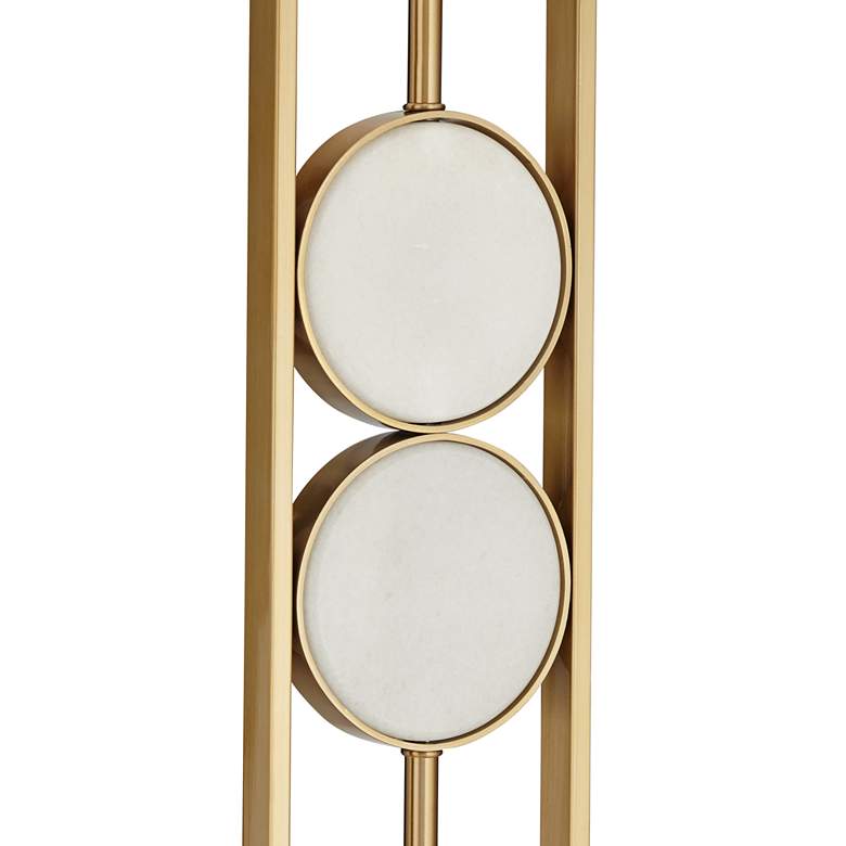 Image 6 Possini Euro Disc 68" High Gold and Marble Modern Floor Lamp more views
