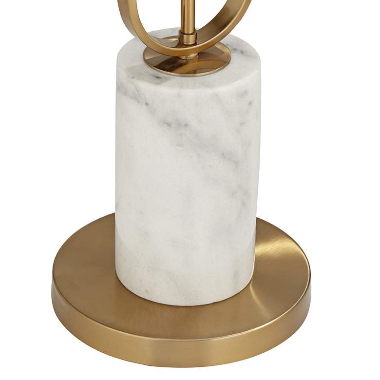 Image 7 Possini Euro Disc 68" High Gold and Marble Modern Floor Lamp more views