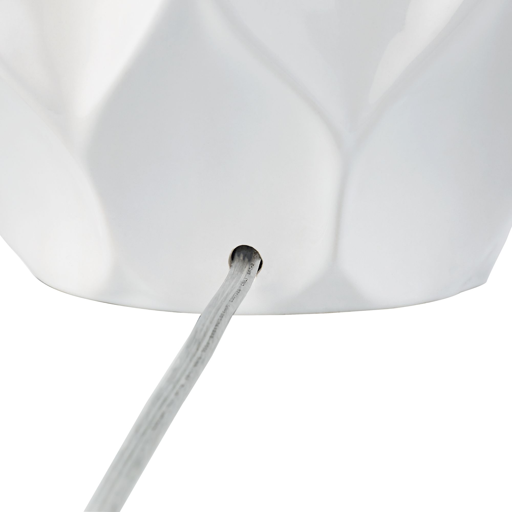 Image 6 Possini Euro Dobbs 22 1/2" White Ceramic Modern Table Lamps Set of 2 more views