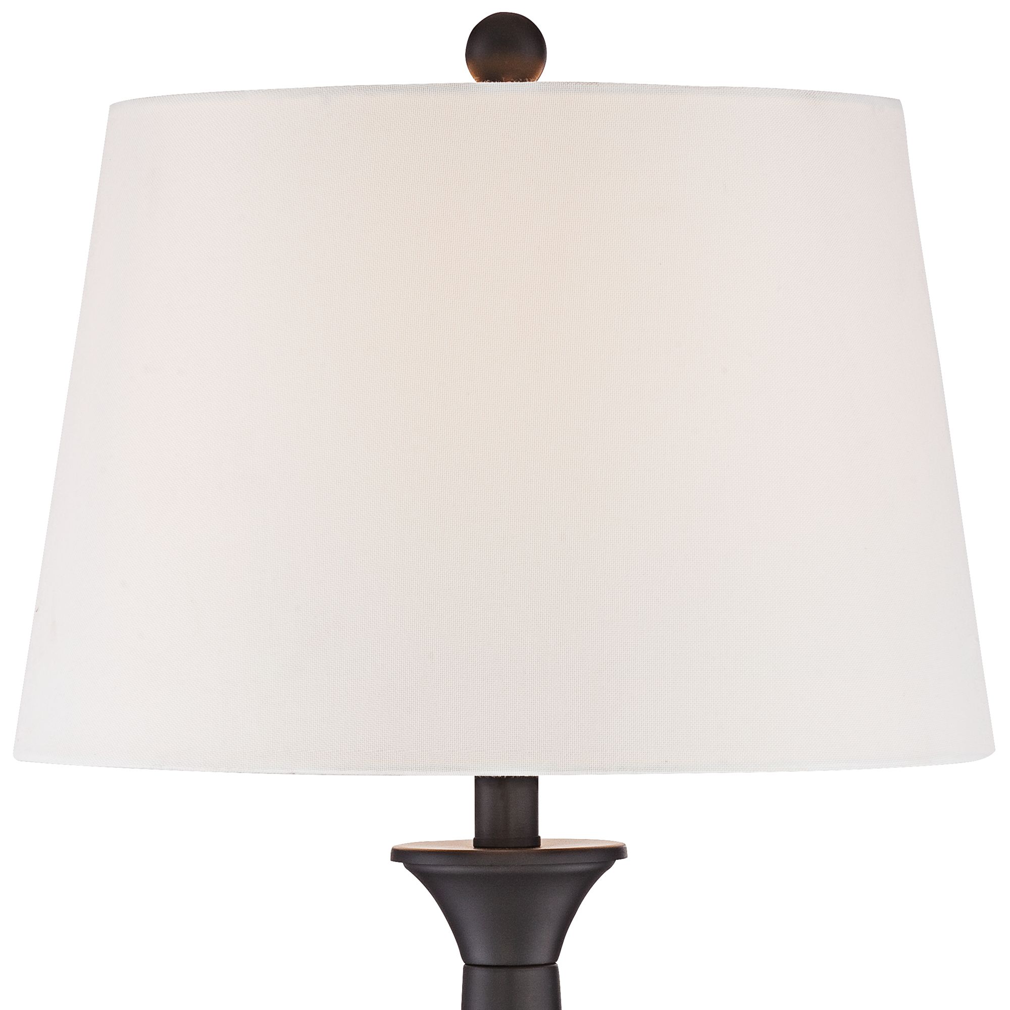Image 5 Possini Euro Dolbey 28" Black Bronze Column Table Lamps Set of 2 more views