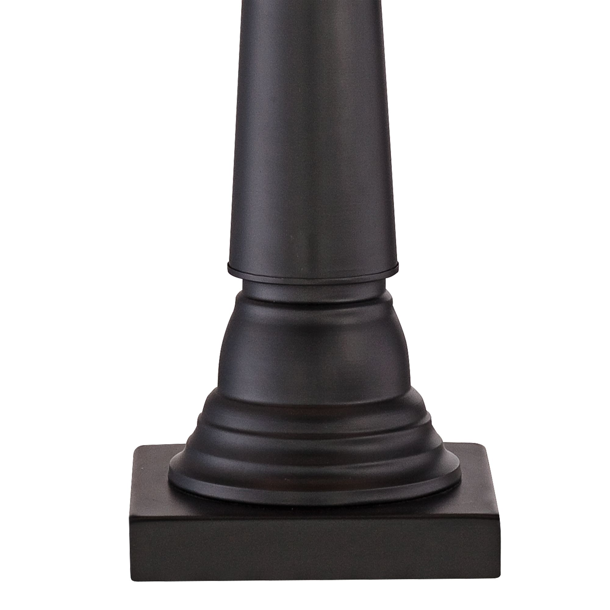 Image 3 Possini Euro Dolbey 28" Bronze Column Black Shade Table Lamps Set of 2 more views