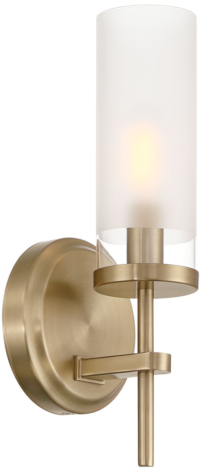 Image 6 Possini Euro Domenico 12 1/2" High Satin Brass Wall Sconce more views