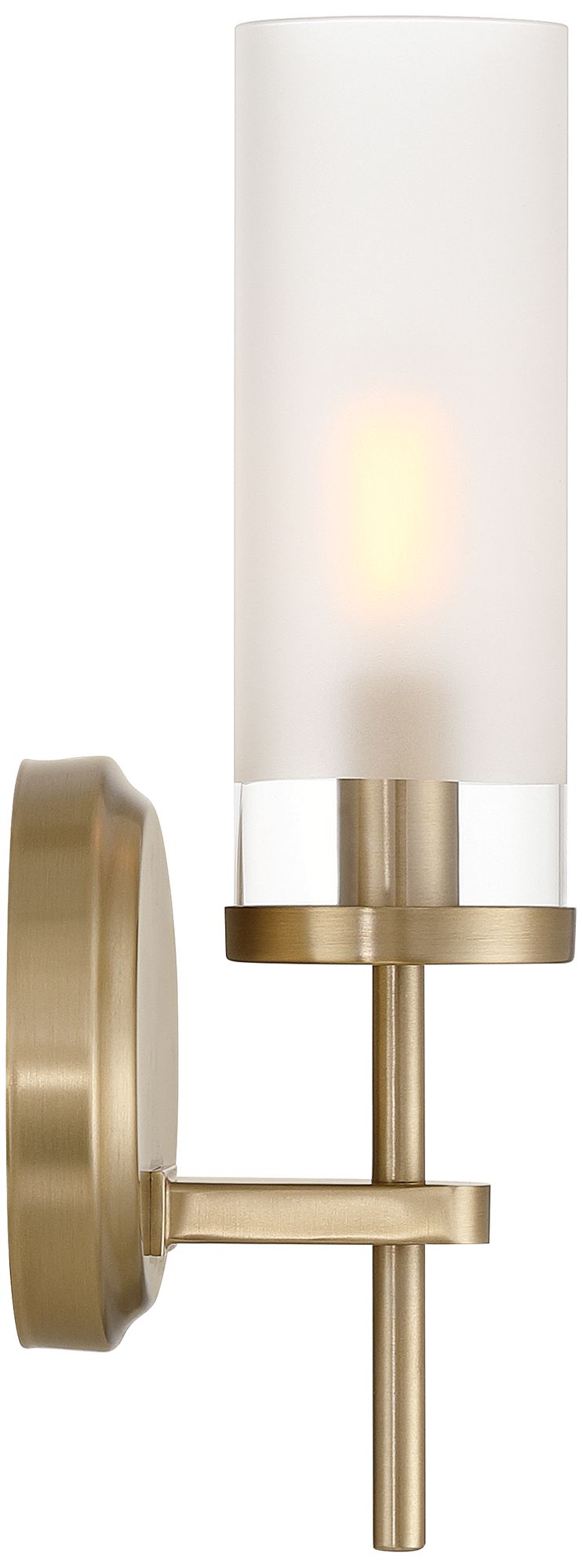Possini Euro Domenico 12 1/2" High Satin Brass Wall Sconce