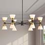 2_Possini Euro Domino 32" Black and Brass 12-Light Modern Chandelier