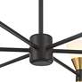 6_Possini Euro Domino 32" Black and Brass 12-Light Modern Chandelier more views