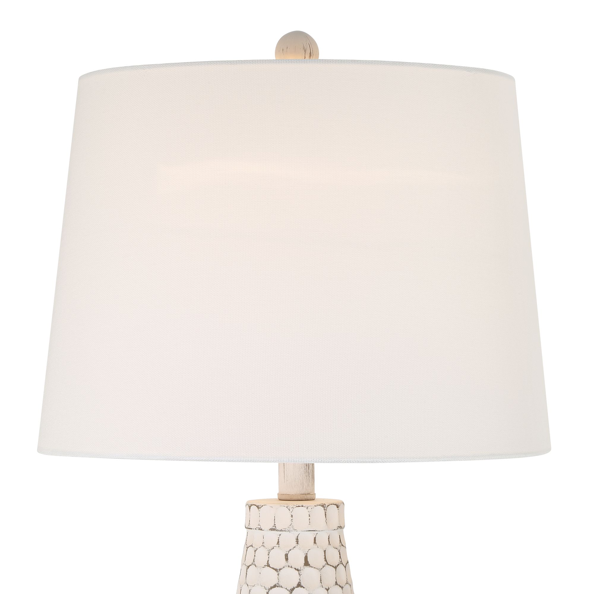Possini Euro Dot 29 1/2" Modern White USB Table Lamps Set of 2 in scene