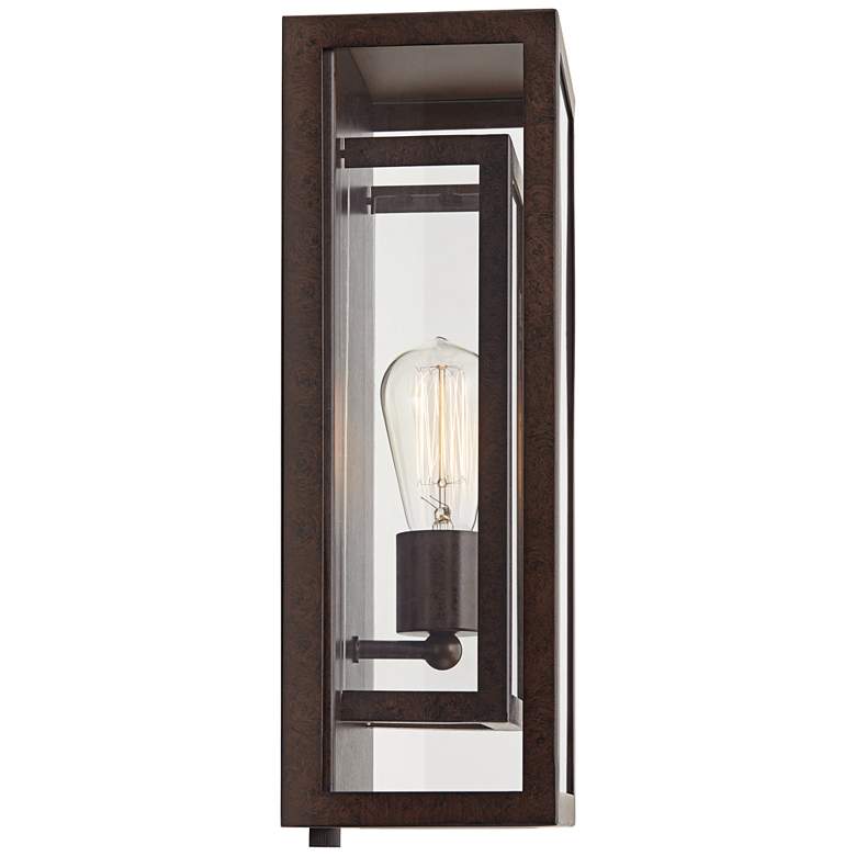Image 7 Possini Euro Double Box 15 1/2" Bronze Outdoor Wall Lights Set of 2 more views