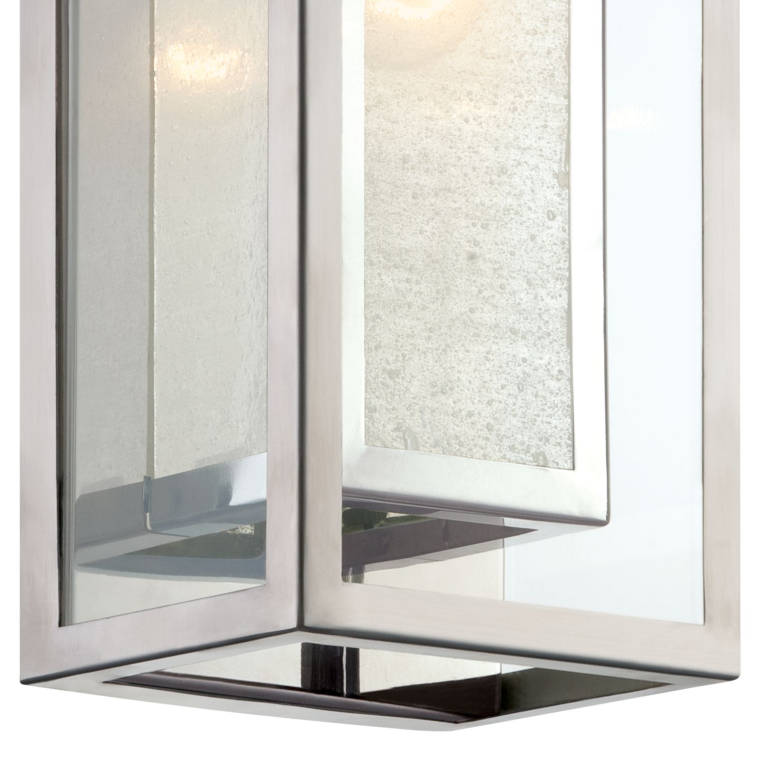 Image 3 Possini Euro Double Box 15 1/2" High Chrome Outdoor Wall Light more views