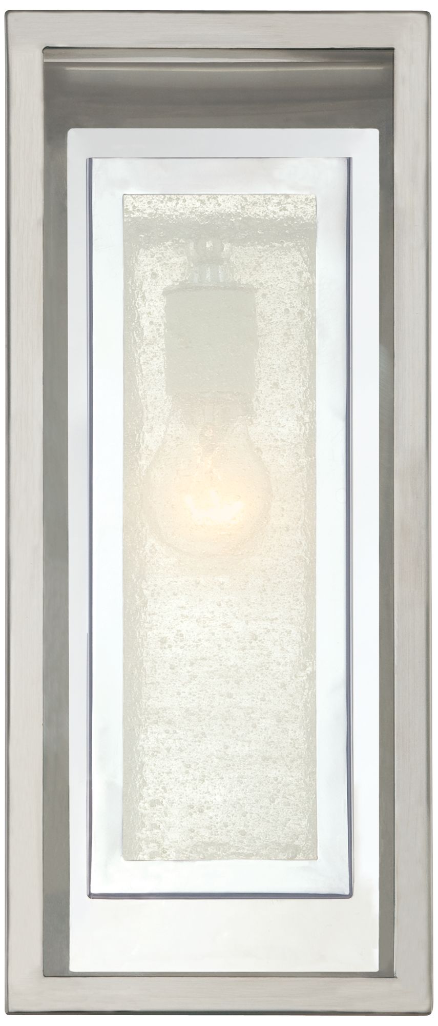 Image 5 Possini Euro Double Box 15 1/2" High Chrome Outdoor Wall Light more views