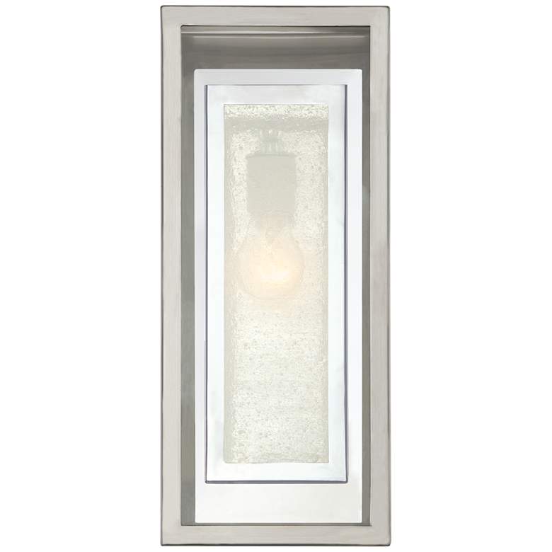 Image 4 Possini Euro Double Box 15 1/2 inch High Modern Chrome Wall Sconce more views