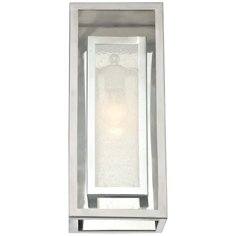 Image 5 Possini Euro Double Box 15 1/2 inch High Modern Chrome Wall Sconce more views