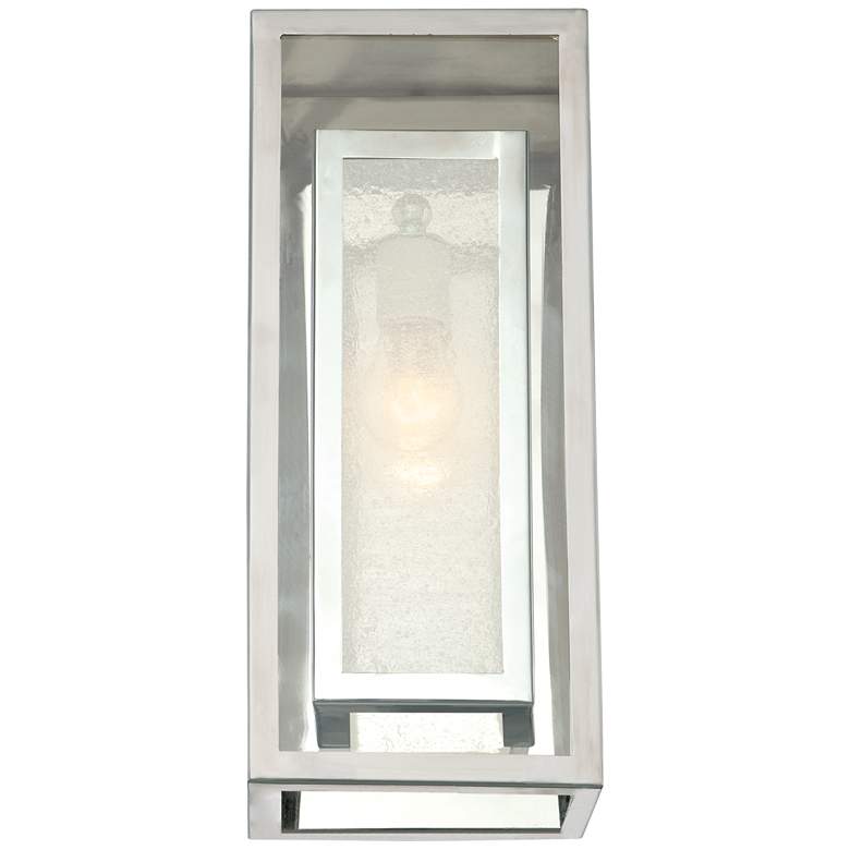 Image 5 Possini Euro Double Box 15 1/2" High Modern Chrome Wall Sconce more views