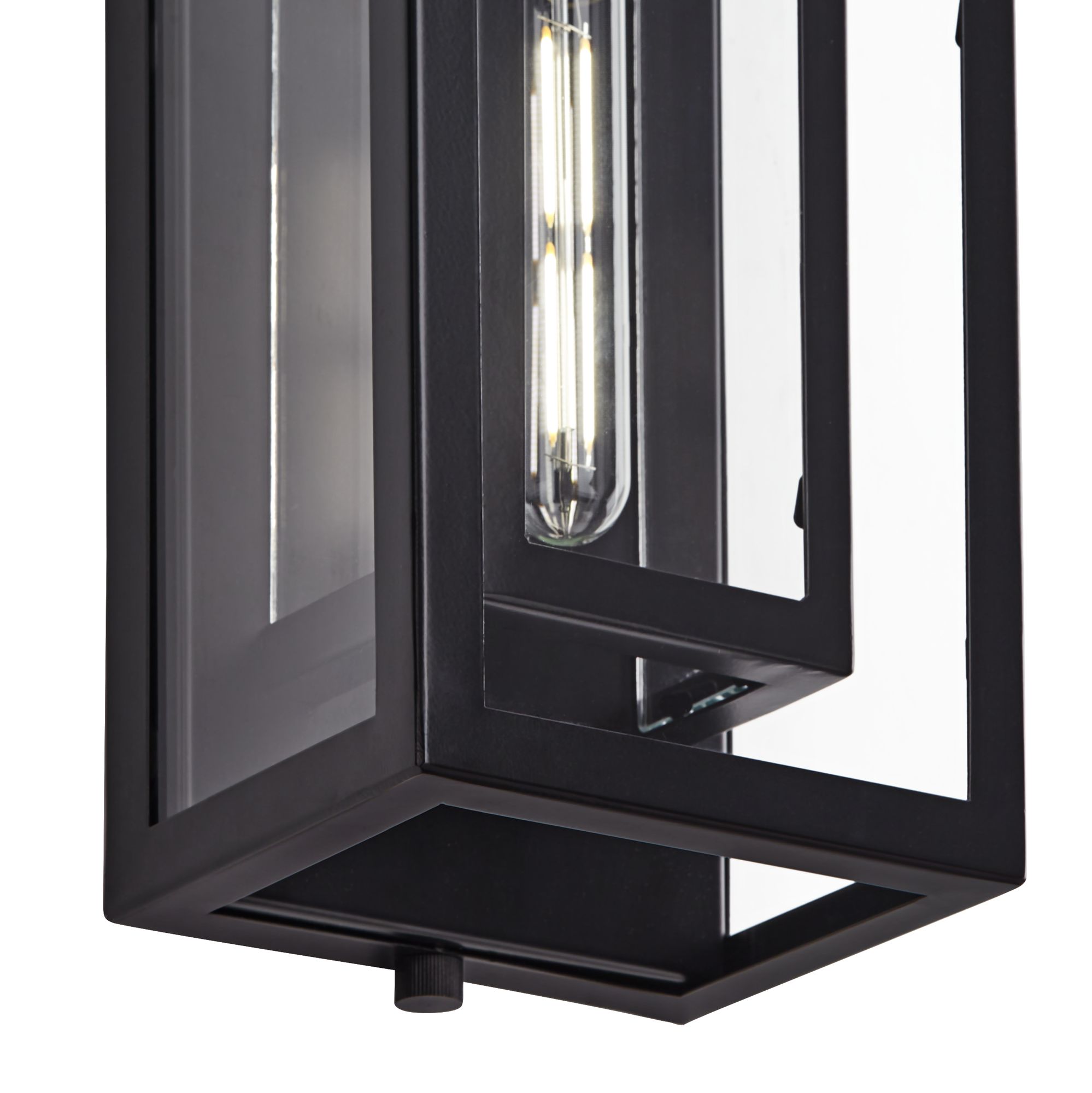Image 3 Possini Euro Double Box 16 1/4" Black Outdoor Wall Light Set of 2 more views