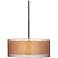 Possini Euro Double Shade 20" Wide Bronze Pendant Light