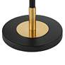 Possini Euro Drake Pharmacy Style Adjustable Floor Lamp Black with Gold