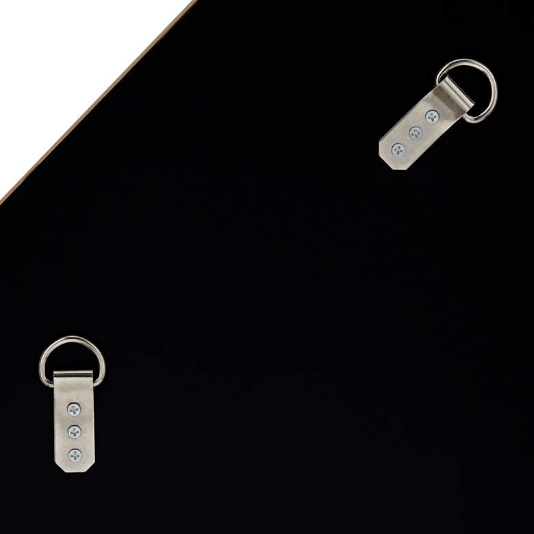 Image 5 Possini Euro Drayden 31" x 31" Golden Triangles Wall Mirror more views