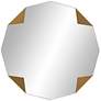 6_Possini Euro Drayden 31" x 31" Golden Triangles Wall Mirror more views